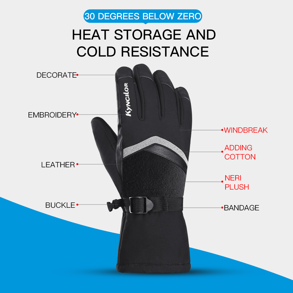 Kış Açık Bisiklet Kayak Dağcıl - Ski Glove Waterproof incelemesi ve fiyatı