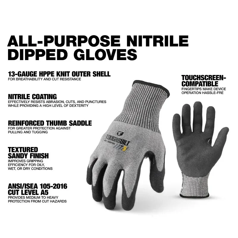 ToughBuilt TB-P2-112-5-L Nitri - Nitrile Mechanic Glove incelemesi ve fiyatı